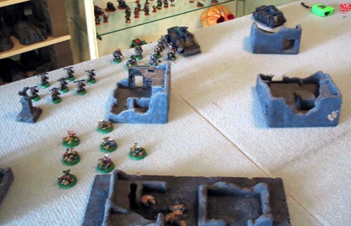 Warhammer 40K Battle Report - Guard vs Chaos